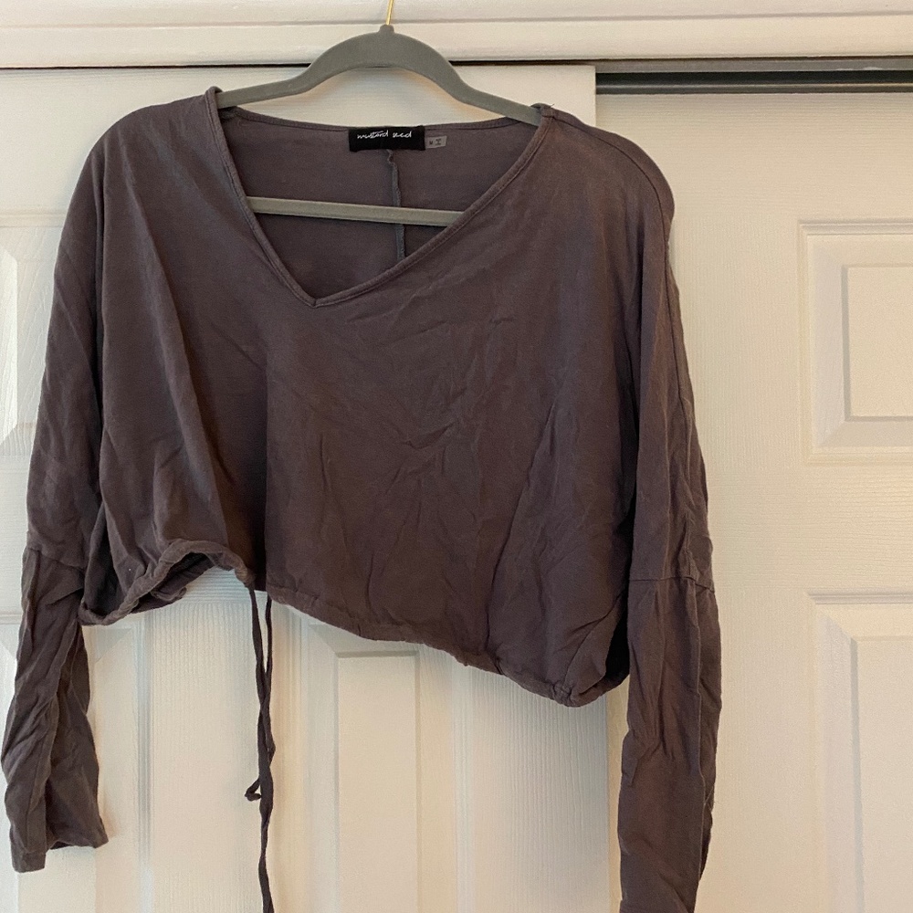 comfy long sleeve crop top